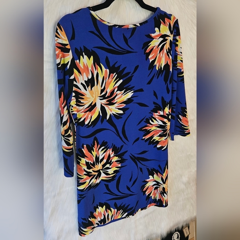 Aldila Vibrant Floral Long Sleeve Dress - Picture 4 of 6